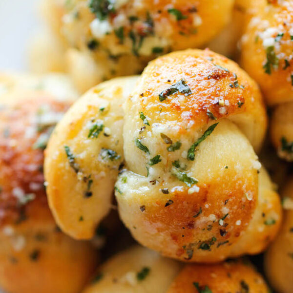 PARM-CRUSTED GARLIC KNOTS
